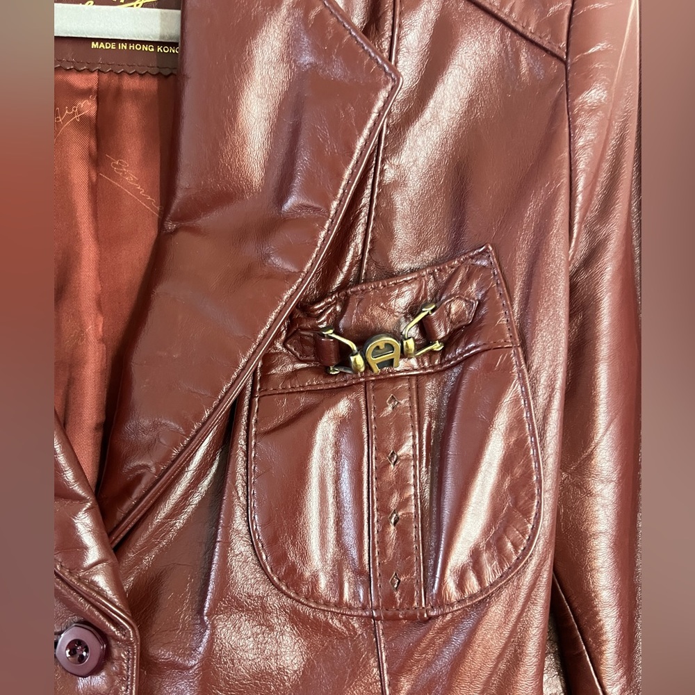Etienne Aiger Genuine leather jacket - Picture 3 of 10